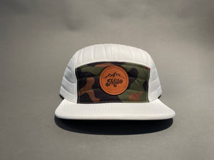 Milo Mountain Quilted 5-Panel (White/Camo)