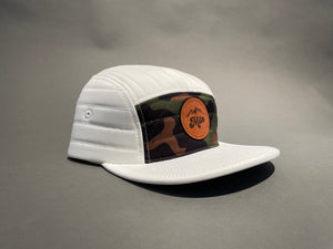 Milo Mountain Quilted 5-Panel (White/Camo)