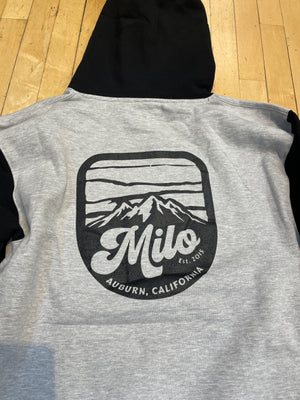 Milo Mountain Crest Hoody (Grey/Black)