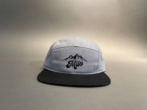 Milo Mountain Cotton Twill 5-Panel (H. Grey/Black)