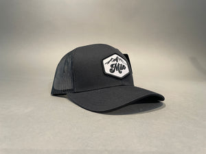 Milo Mountain 112 Trucker Hat (Solid Black)