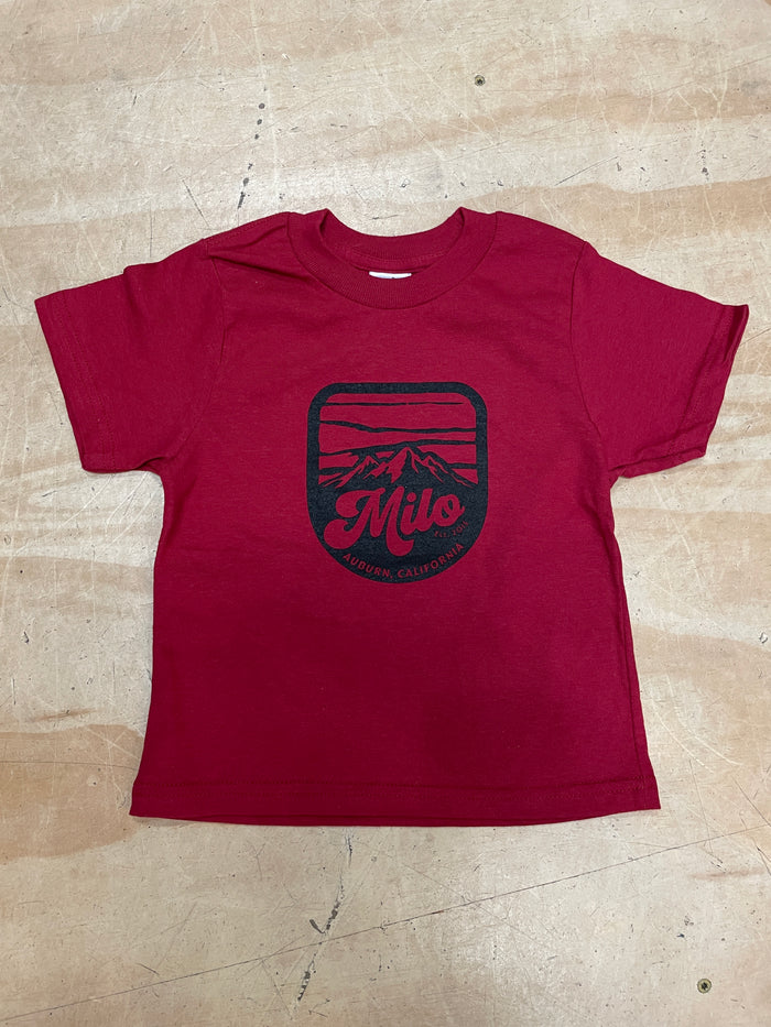 Milo Mountain Toddler Shirt (Cardinal)