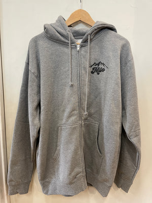 Milo Mountain Crest Zip Hoody (Dark Heather Grey)