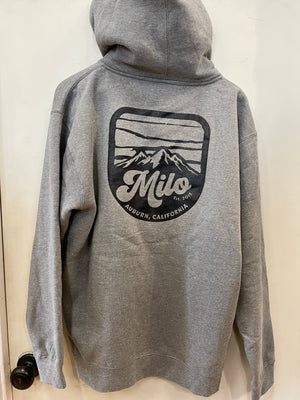 Milo Mountain Crest Zip Hoody (Dark Heather Grey)