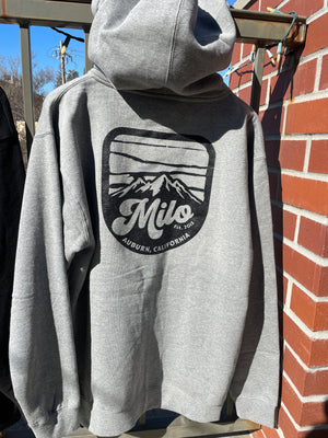 Milo Mountain Crest Zip Hoody (Dark Heather Grey)