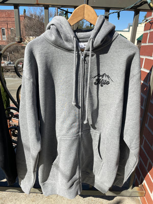 Milo Mountain Crest Zip Hoody (Dark Heather Grey)