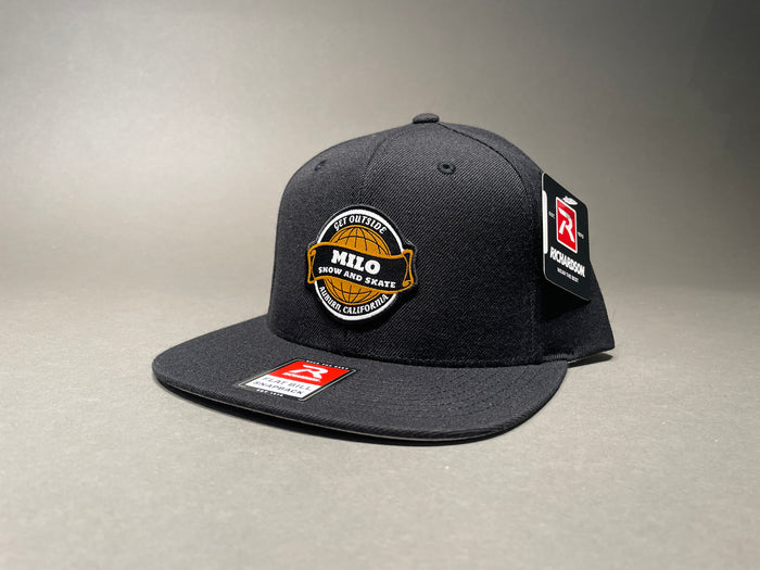 Milo World Flat Bill Snapback (Black)