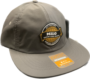 Milo Mountain Unstructured 6 Panel Hat (Charcoal Grey)