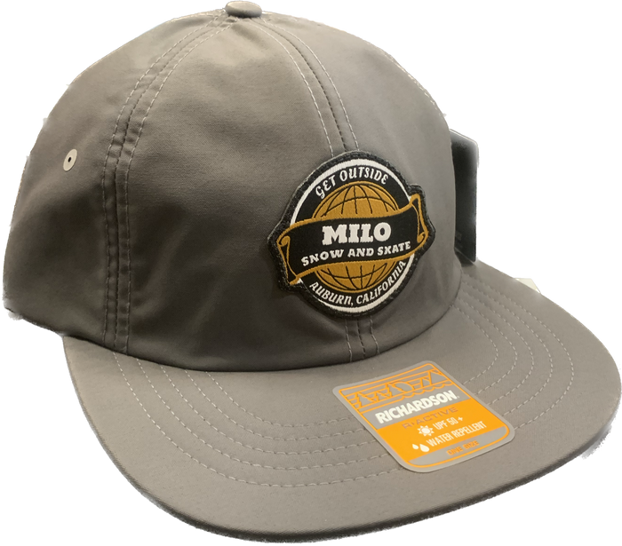 Milo Mountain Unstructured 6 Panel Hat (Charcoal Grey)