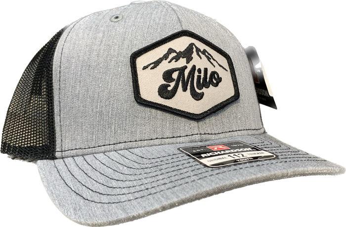 Milo Mountain 112 Youth Trucker Hat (Grey/Blk)