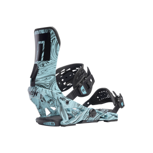 Now Select Pro Snowboard Bindings (Aqua Swirl)2023