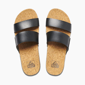 Reef Cushion Vista Hi Slides (Black)