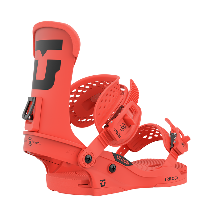 Union Trilogy Snowboard Bindings 2023 (Coral)