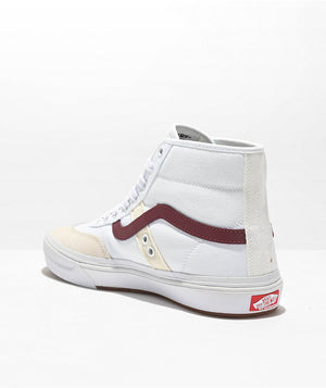Vans white red top
