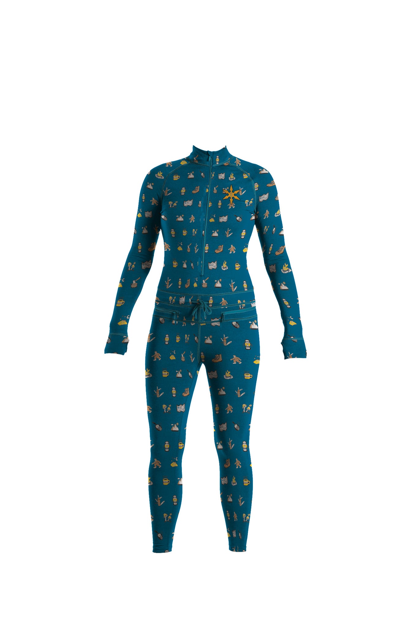 Hoodless top ninja suit