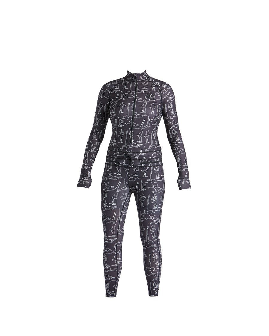 Hoodless top ninja suit