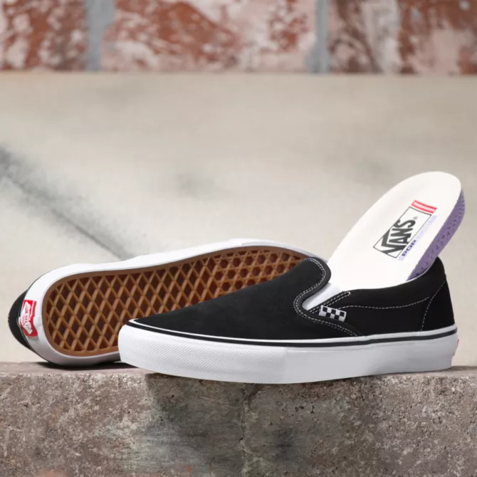 Vans Skate Slip On (Blk/Wht) – Milo Snow and Skate