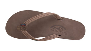 Rainbow 301 altsn Narrow Strap Premium Leather Womens Sandal (Red/Orange/Yellow)