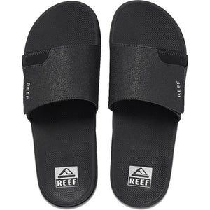 Reef Fanning Slide (Black/Silver)