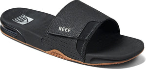 Reef Fanning Slide (Black/Silver)