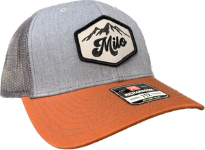 Milo Mountain 112 Trucker Hat (Grey/Rust)