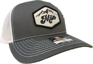 Milo Mountain 112 Trucker Hat (Charcoal/White)