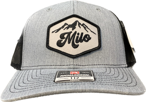 Milo Mountain 112 Youth Trucker Hat (Grey/Blk)
